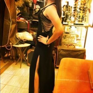 Women’s NWT BCBG Max Azria “Georgina” fringe elegant gown. LBD Size 2.  XS N…